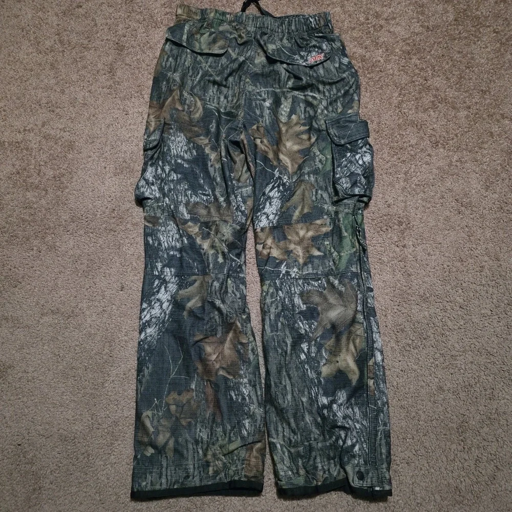 Mossy Oak APX Camo Hunting Pants Mens Medium Cargo Outdoor Polyester 30 x 30